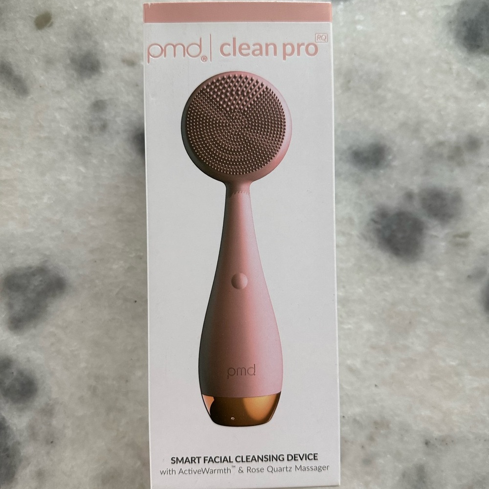 PMD Clean Pro Facial Cleansing Device - Pink and Gold Rose Quartz